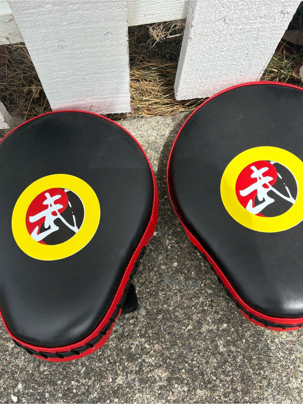 Kids Black and Red Focus Hand Pads - Martial Arts Training